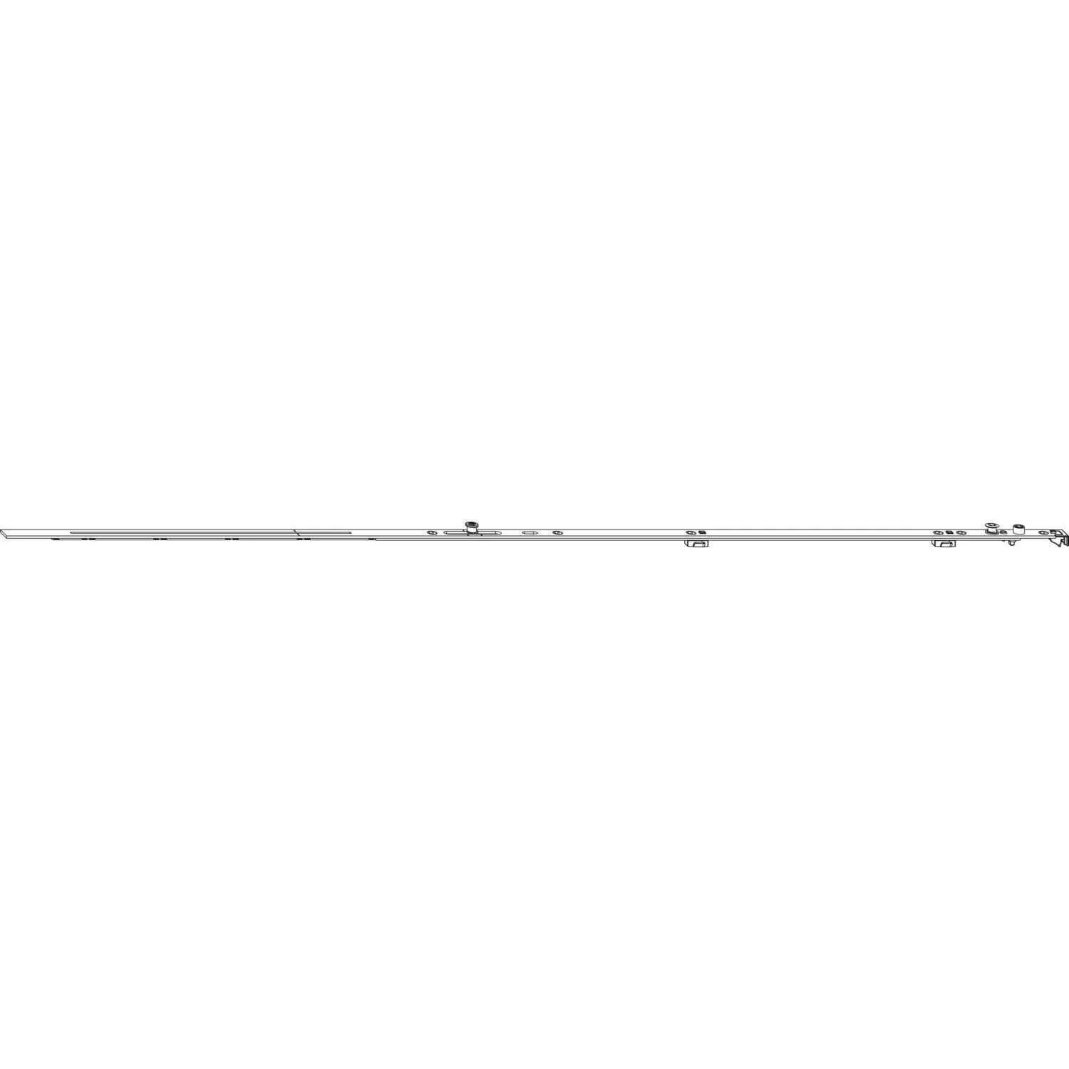 Macomm Drehbandstulp Ablängbar Flügelfalzbreite 801-1050mm 1 iS-Zapfen Silber