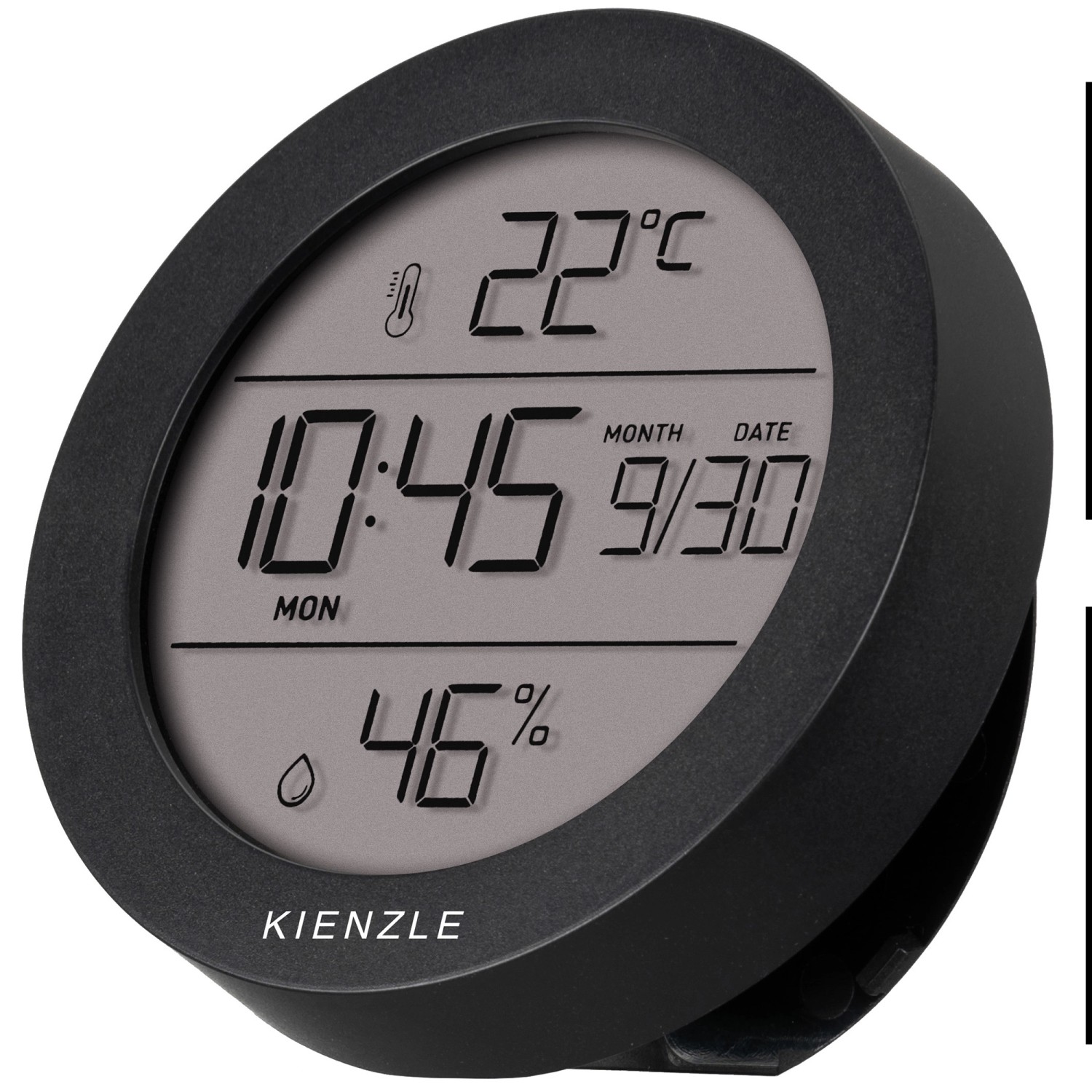 Kienzle Thermo-Hygrometer Ø 6,7 cm Schwarz