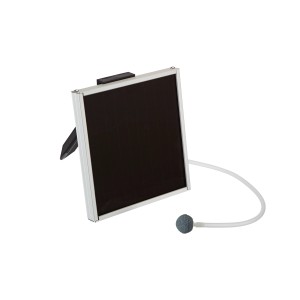 Pontec Solarbelüfterpumpe PondoSolar Air 150 Plus mit Solarmodul, Schlauch und Belüfterstein.