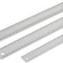 Schreinerwinkel-Set mit 3 Aluminiumwinkeln und integrierter Wasserwaage.