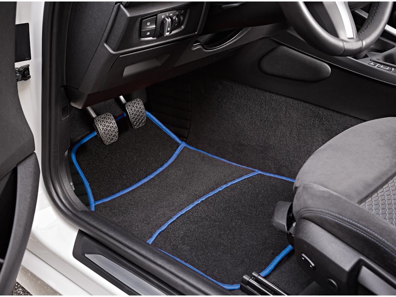 Auto Fußmatten Automatten Für Chevrolet Für Onix 2020 2021 2022 Auto Boden  Matte Teppiche Panel Schutz Pad Premium Custom Leder Fuß Teppich Zubehör  (Farbe : Black-Blue) : : Auto & Motorrad