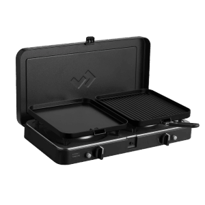 CADAC 2 Cook 3 Turbo Deluxe Campingkocher mit Grillplatten und Windschutz.