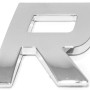 Eufab 3D Autoaufkleber R in Chrom-Optik für die individuelle Fahrzeugbeschriftung.