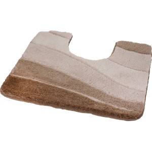 Meusch WC-Vorleger Ocean Taupe, 55x50 cm, mit Farbverlauf. Badteppich für mehr Komfort im Badezimmer.