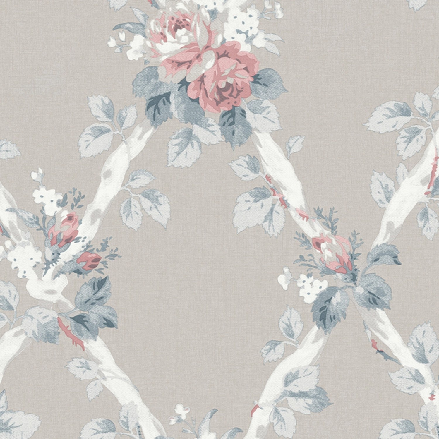 Laura Ashley Vliestapete Elwyn Dove Grey 10,05 x 0,52 m günstig online kaufen