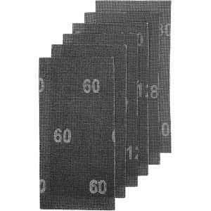 LUX Gitterleinen-Set Comfort, 6-teilig, Körnung K60, K120, K180 für Schwingschleifer.