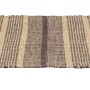 Graue Wenko Badematte Sambu, 50x80 cm, aus Jute mit Streifen und Fransen.