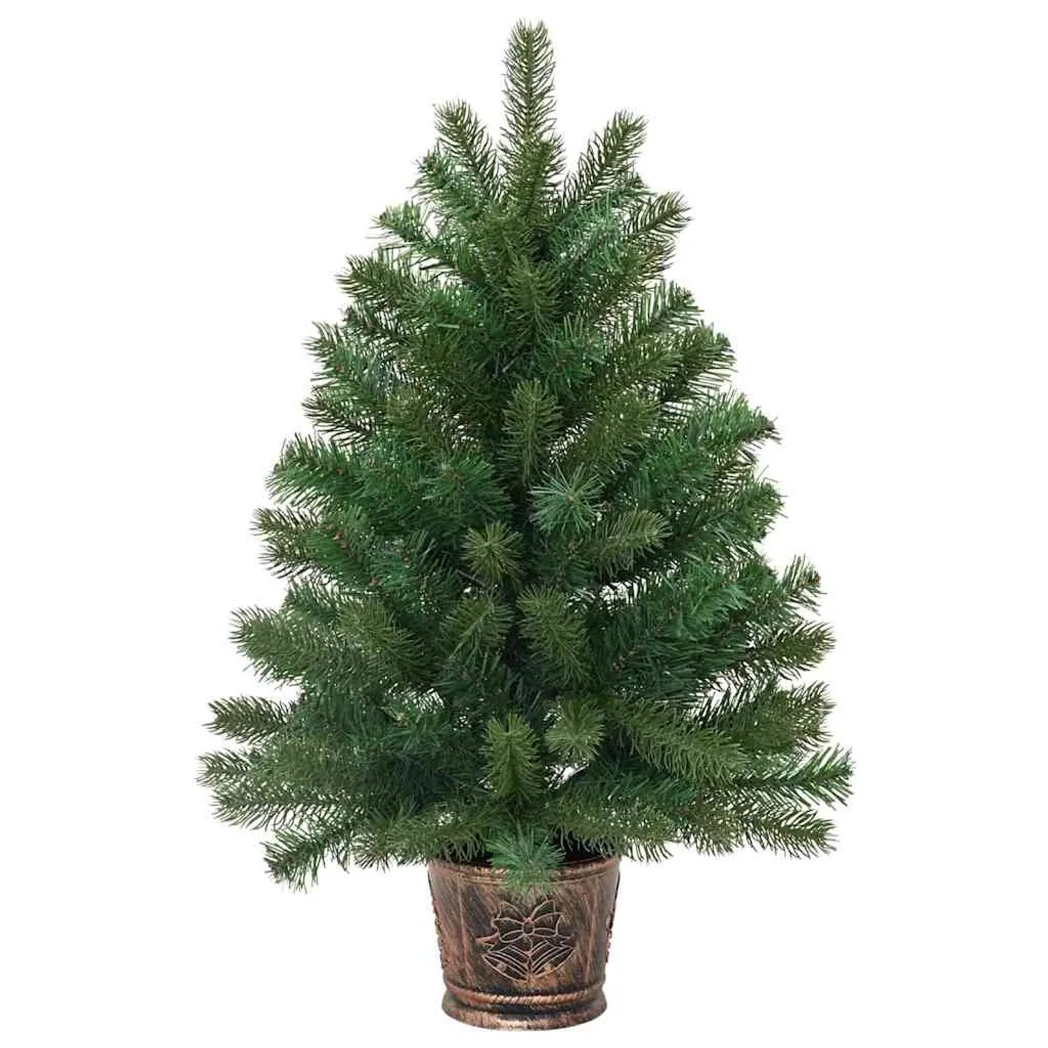 vidaXL Künstlicher Weihnachtsbaum Grün 75 cm PVC & PE & Stahl 42018730