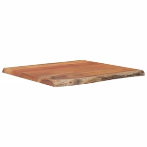 Rechteckige Akazienholz Tischplatte 40x40 cm mit Baumkante für Möbelbau.