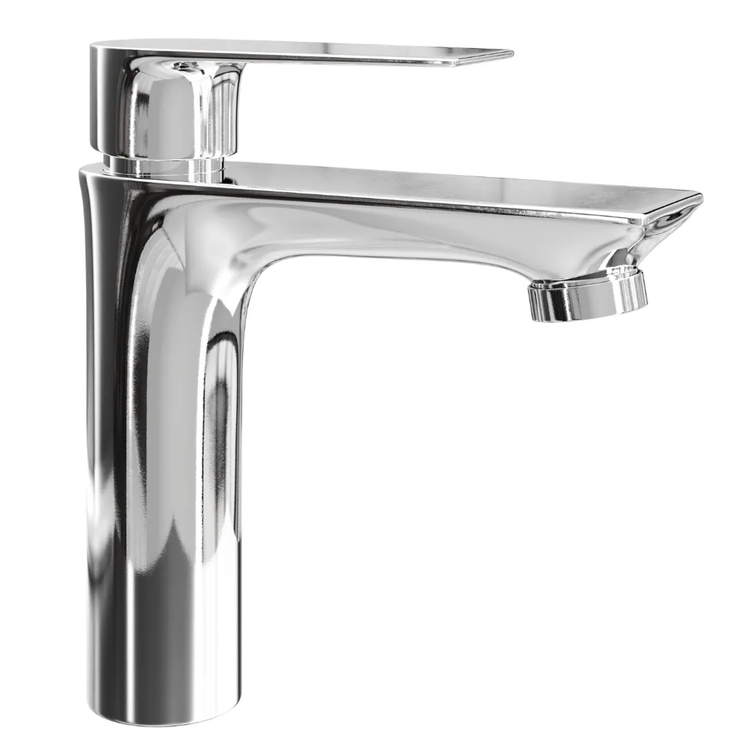 Planetmöbel Einhebelmischer Waschtischarmatur 17 cm Chrom Messing Keramikkartusche