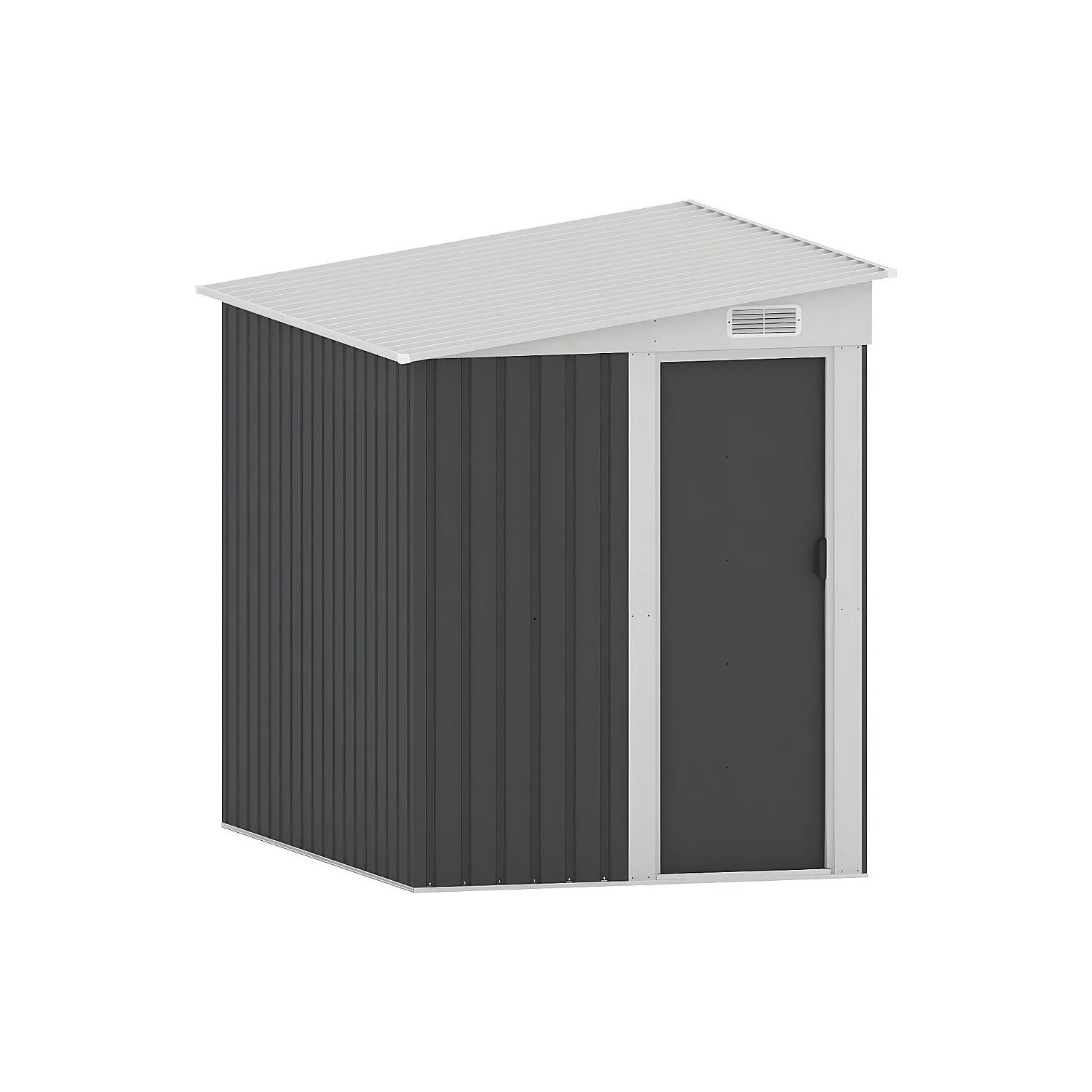 Vente-unique Schrebergartenhaus Daxton Anthrazitgrau 141 cm