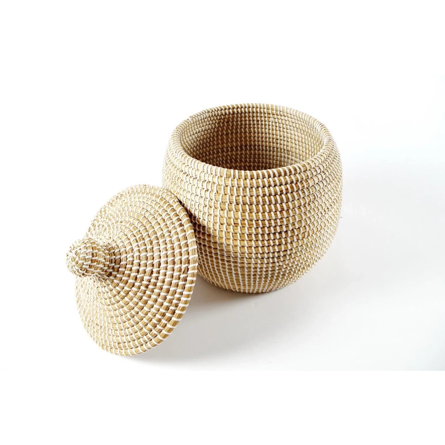 Kobolo Aufbewahrungskorb Korb aus Getrocknetem Seegras 34x32 cm_4