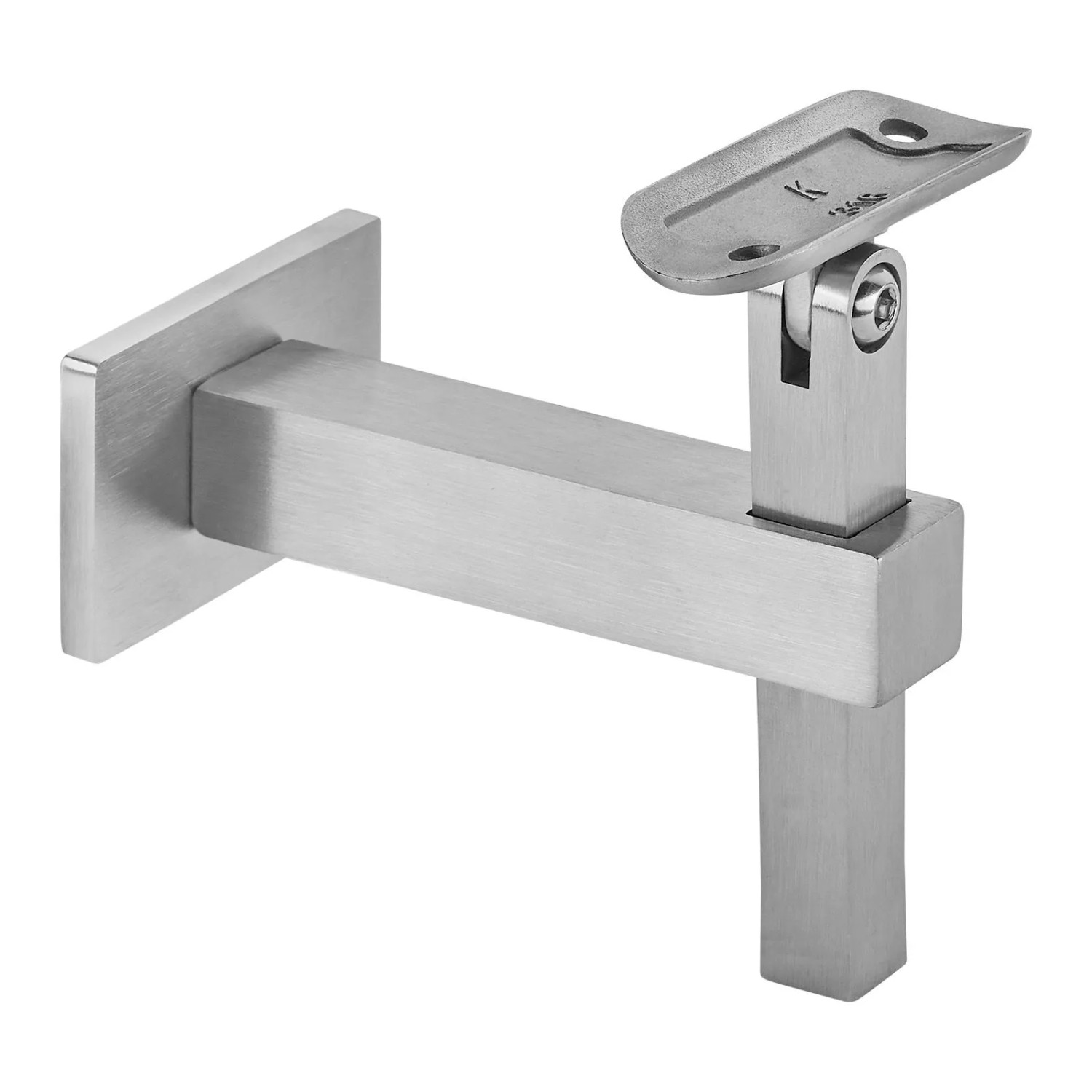 SOTECH Handlauf Halter Höhenverstellbar Neigungsverstellbar für Rohr Ø42,2 mm Edelstahl