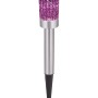 OBI LIGHTING Solarspieß mit violettem Mosaik aus Edelstahl für den Garten.