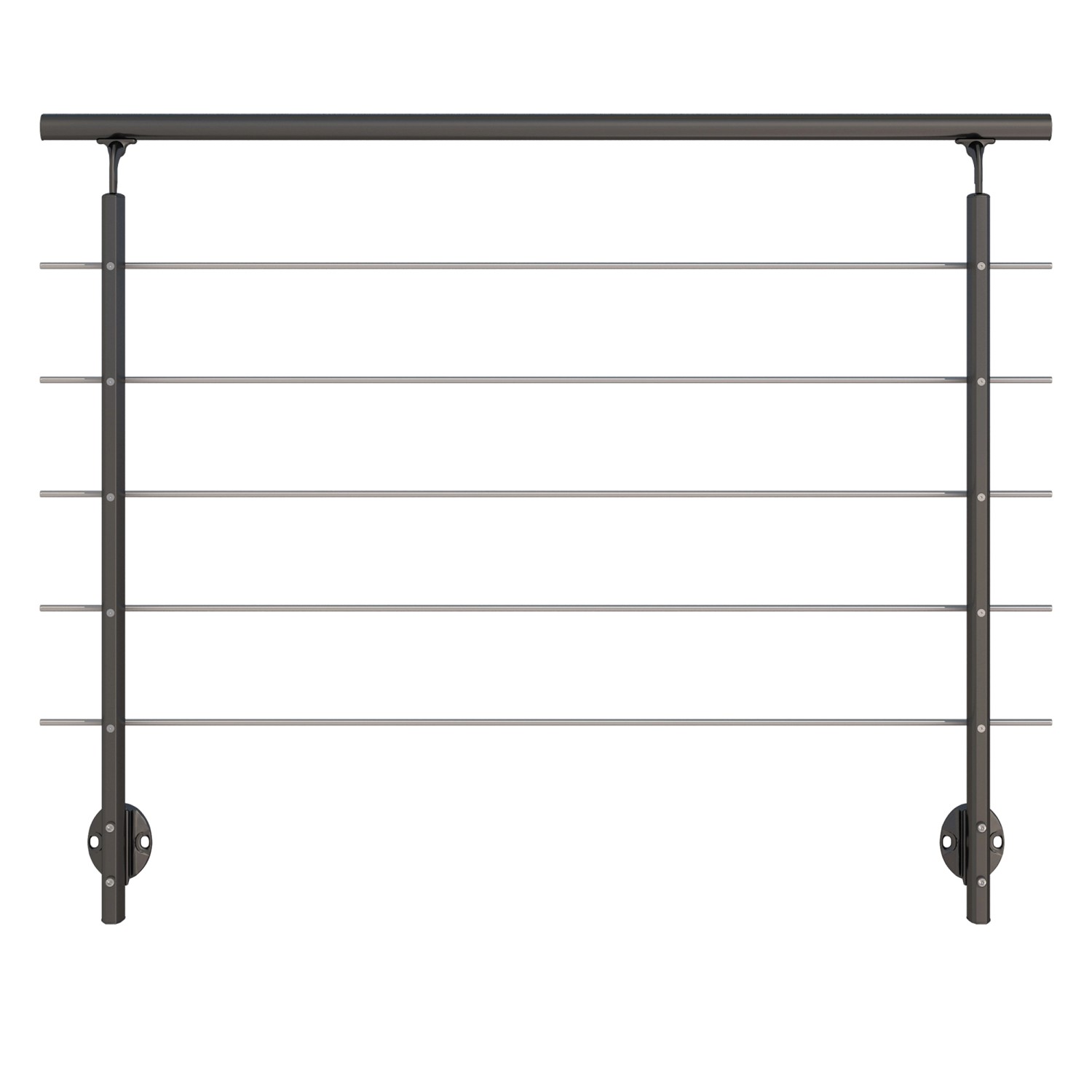 Dolle Geländer-Komplettset 150 cm Wandmontage Anthrazit günstig online kaufen