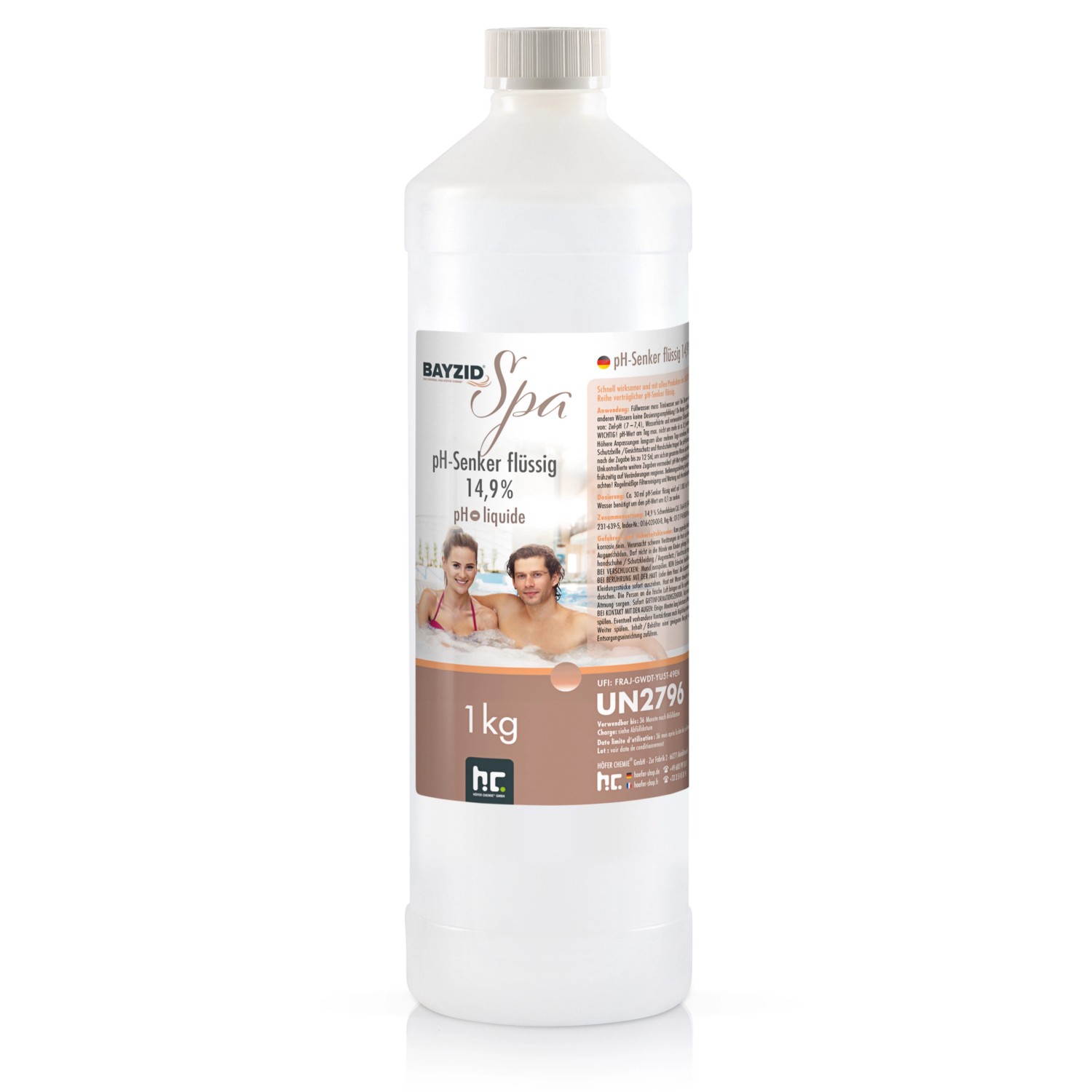 Bayzid Spa pH Minus Flüssig 14,9% 2 x 1kg