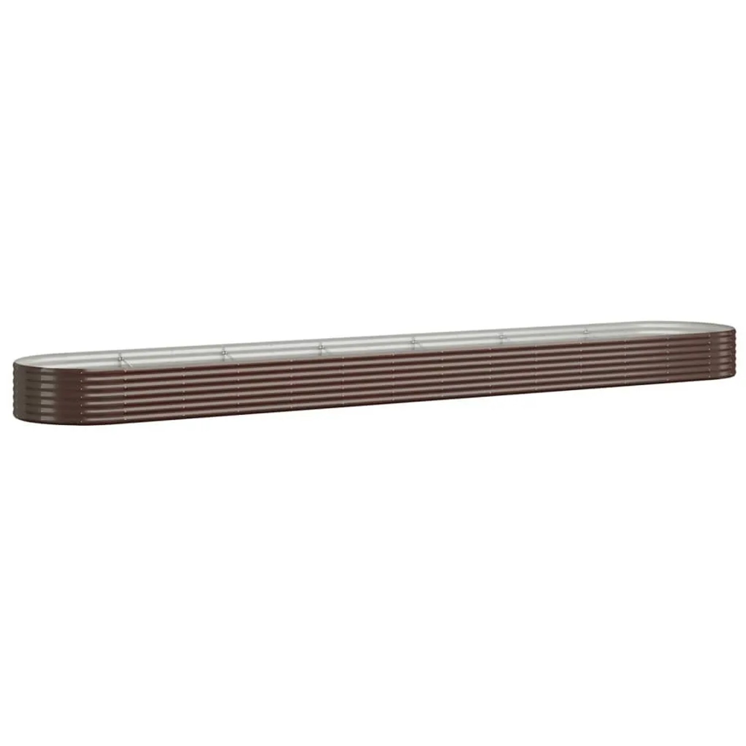 Furnicato Hochbeet Verzinkter Stahl 544x100x36 Cm Braun