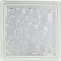Fuchs Glasstein Savona, 19x19x8 cm, glänzend mit Wassertropfen-Optik.