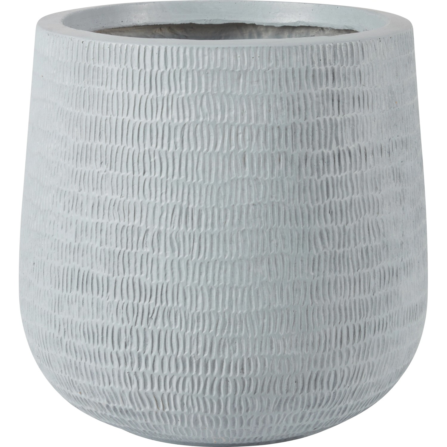 Übertopf Faserton Rau Grau 43 cm x 43 cm x 42,5 cm