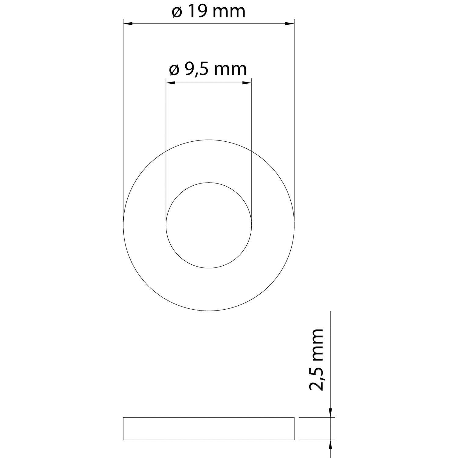 aquaSu Dichtungs-Set für Handbrause 4 Stück Weiß