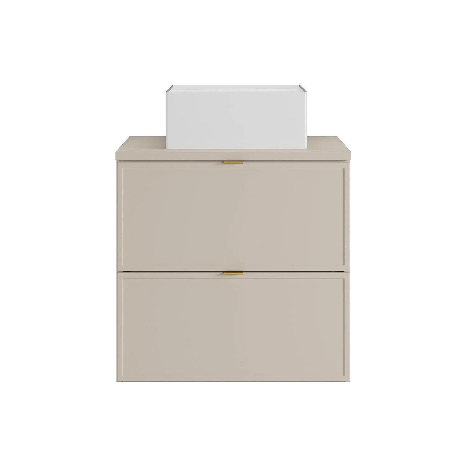 Vente-unique Einzelwaschtisch Ondil Beige 60 cm