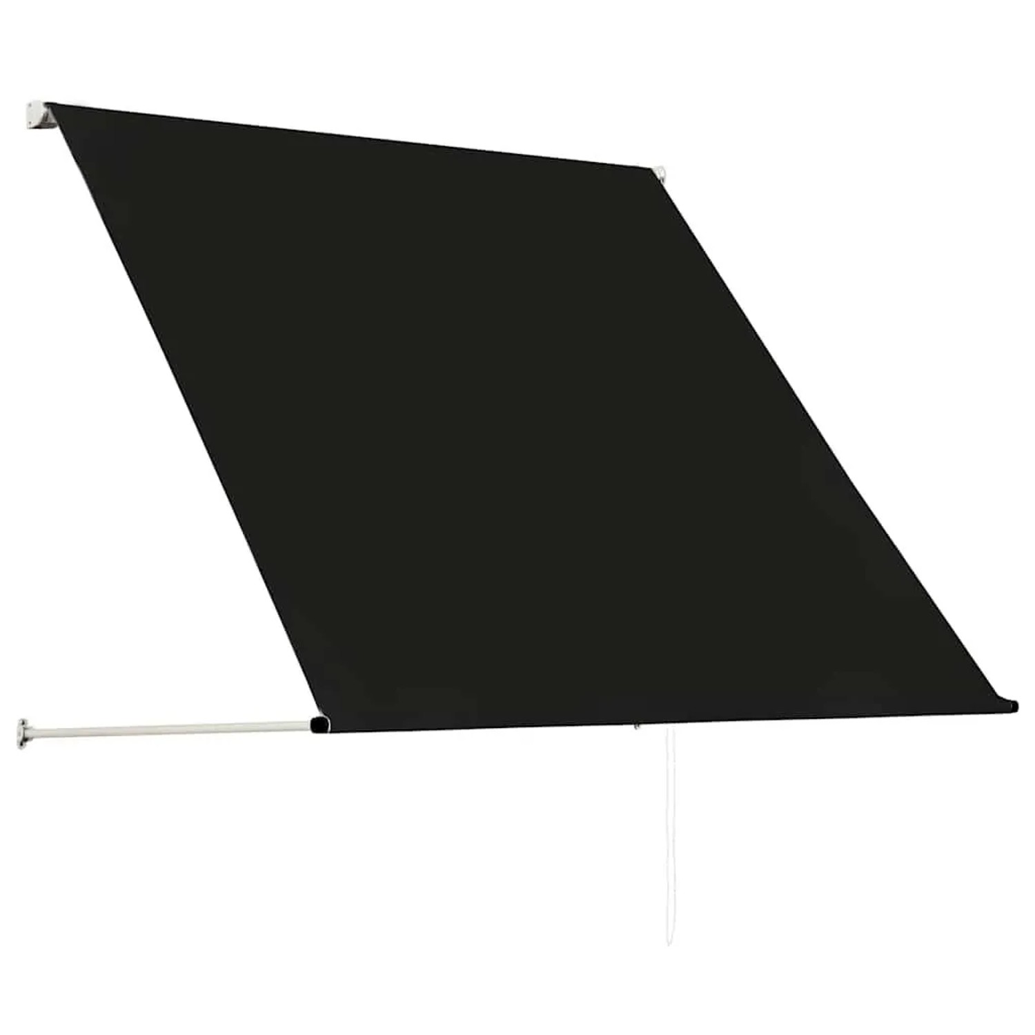 Anthrazitfarbene, einziehbare Markise (100x150 cm) von vidaXL für Fenster, Terrasse oder Balkon.