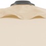 Detailaufnahme des naturfarbenen Schneider Marktschirms mit Push-Up Mechanik.