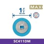 Dremel Schleifscheibe Max SC411DM, 3er-Set für Miniaturwerkzeuge, Körnung 60.