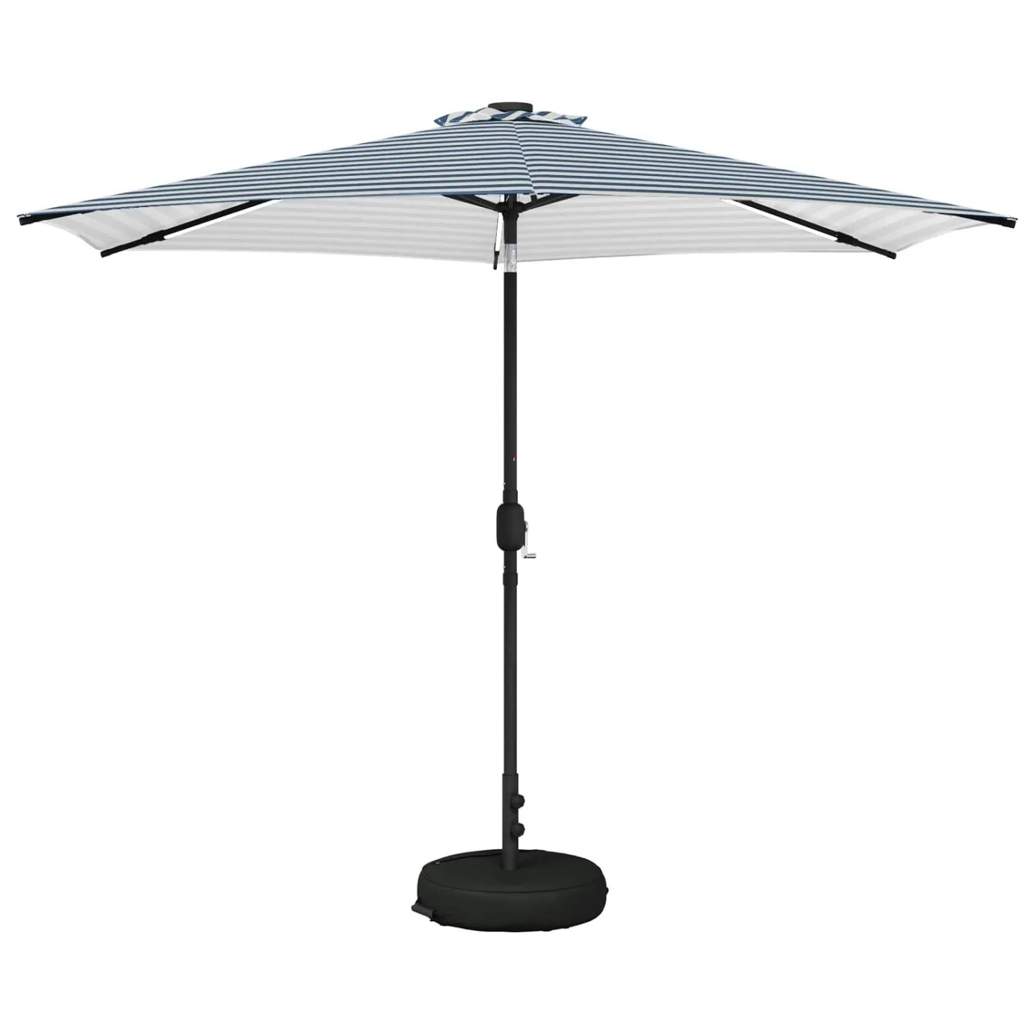 vidaXL Gartenparasol mit LED-Lichtern und Sockel 300 x 300 cm 42036275