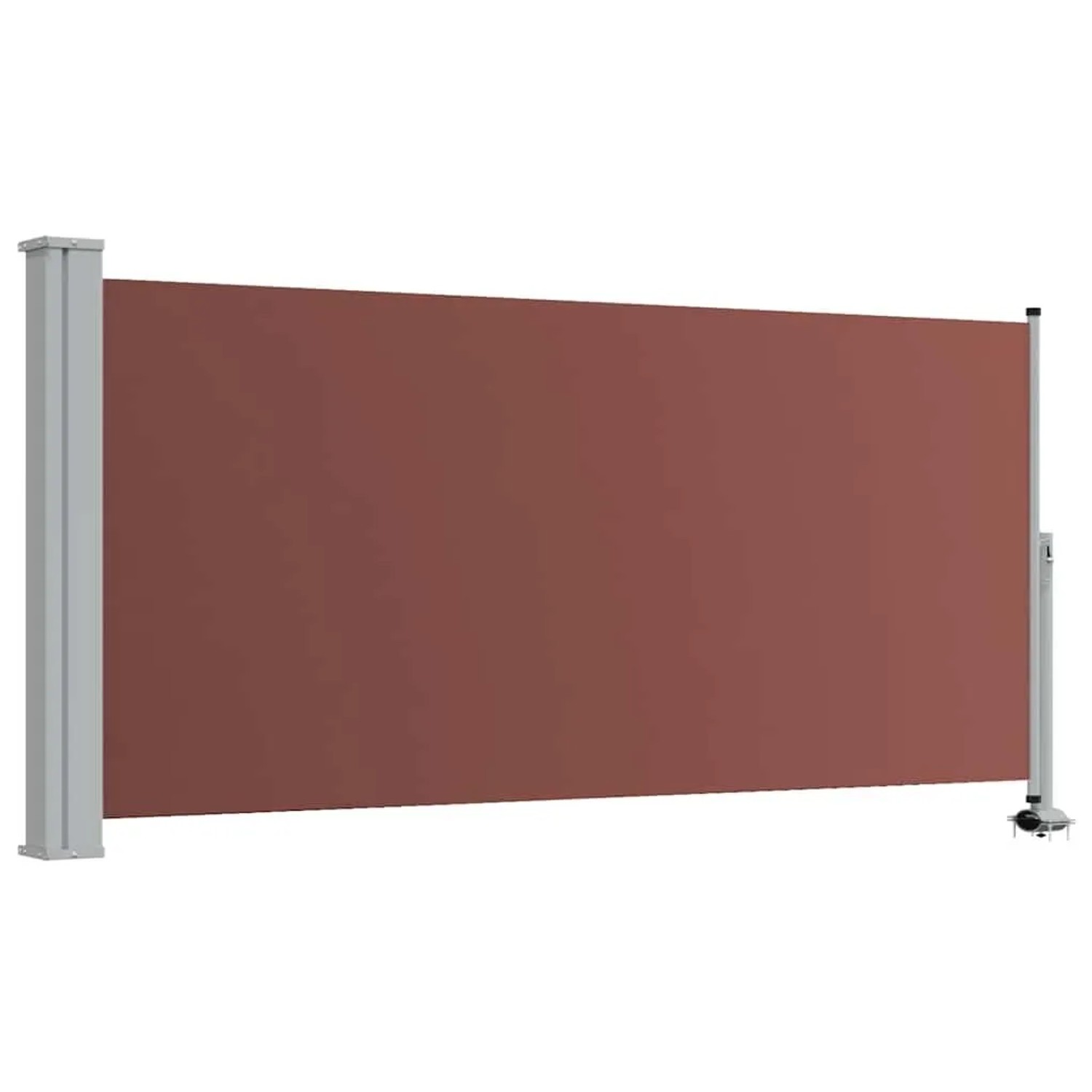 vidaXL Ausziehbare Seitenmarkise 120x300 cm Braun 48343