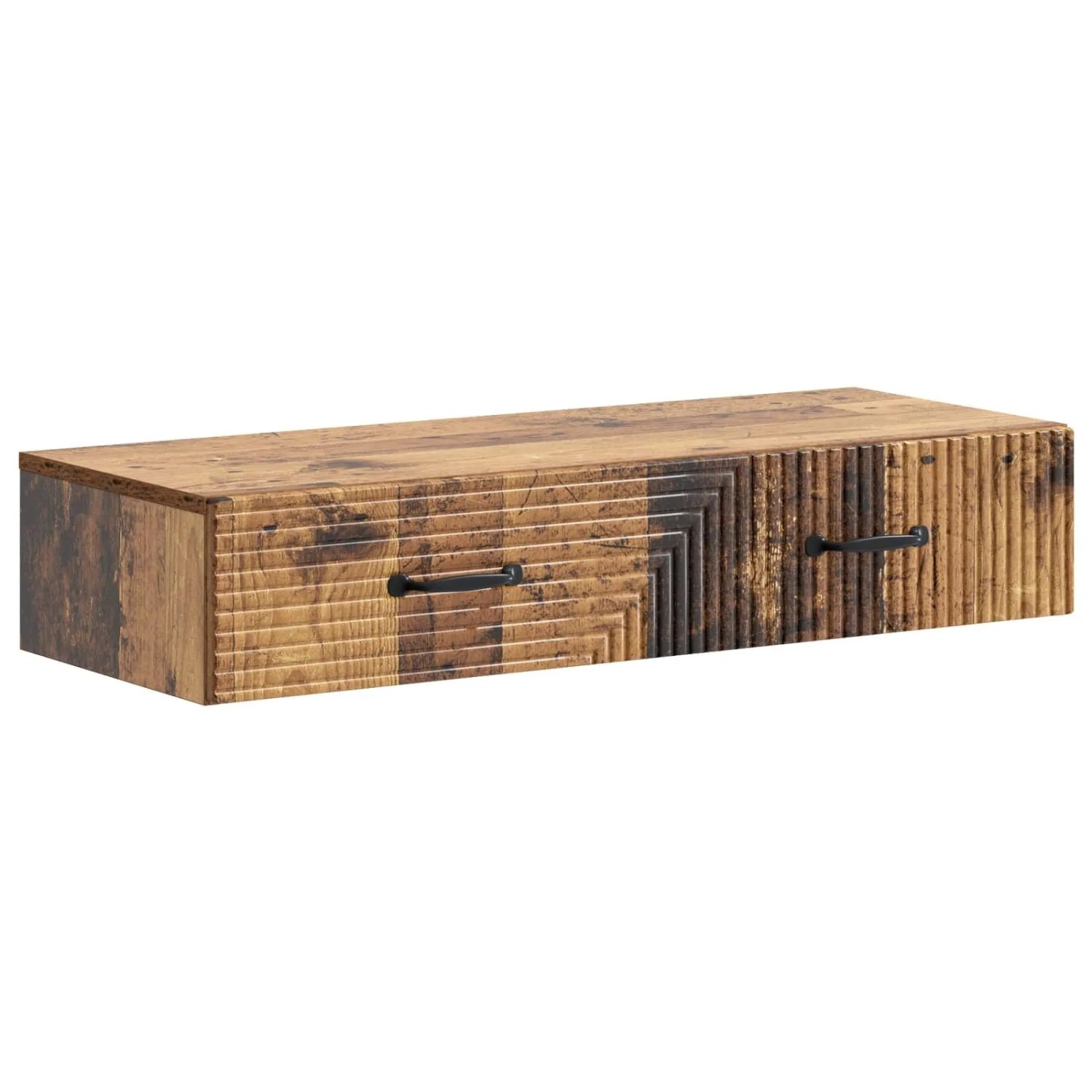 vidaXL Wandmontierter Beistelltisch Altholz 87,5 x 34,5 x 17 cm 898673