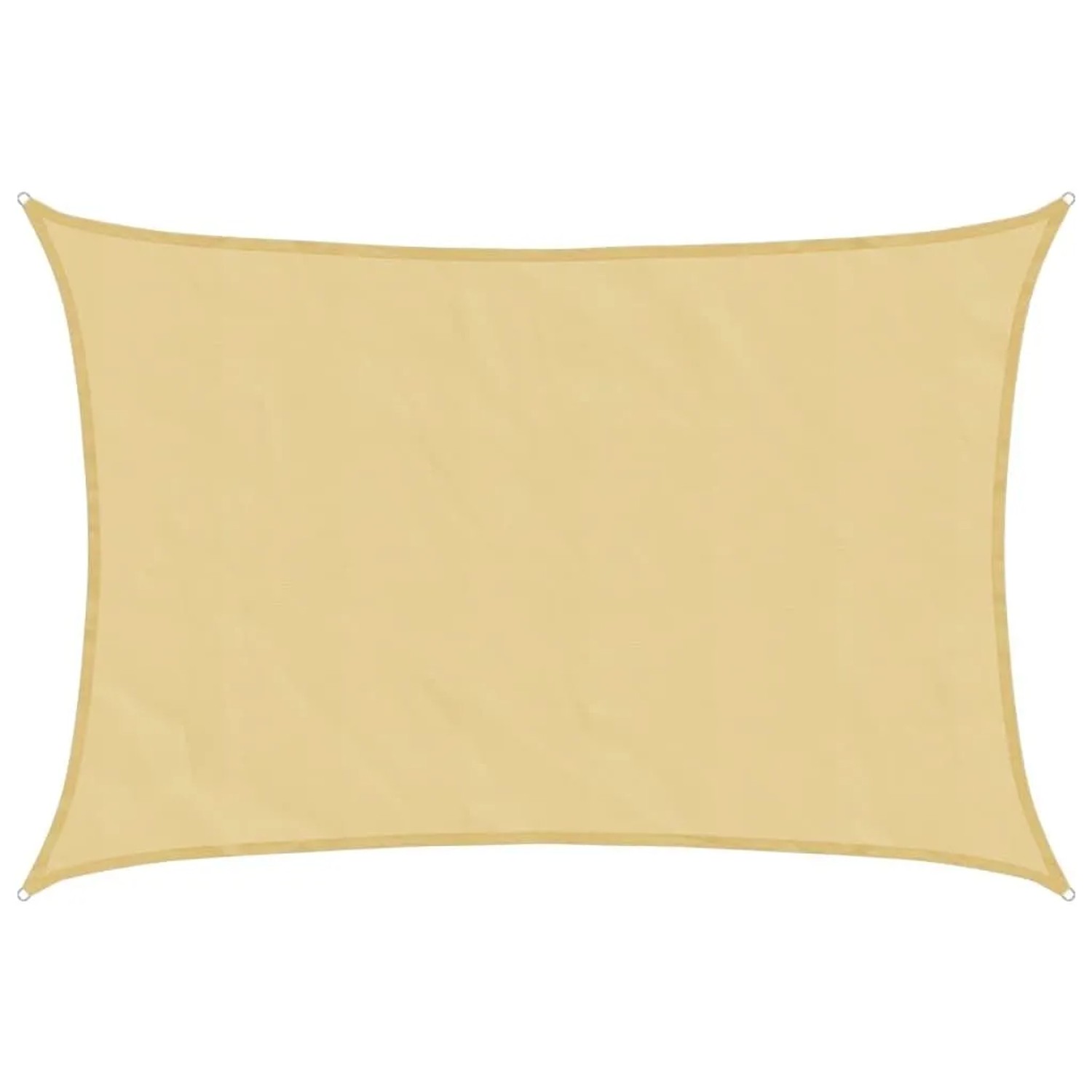 Furnicato Sonnensegel Sandfarbe 7x6 M 100% Polyester Oxford