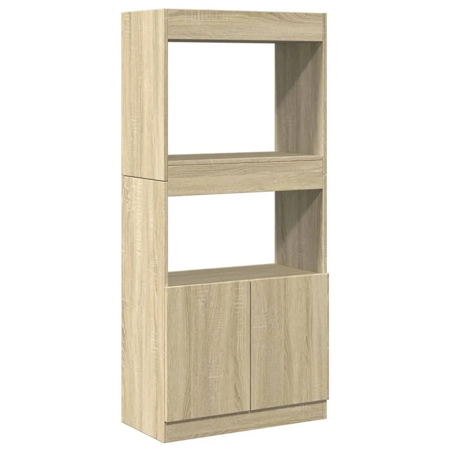 vidaXL Highboard Sonoma-Eiche 63x33x140 cm Holzwerkstoff 855108