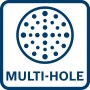 Symbol für Multiloch-Schleifteller des Bosch Exzenterschleifers GEX 34-125.