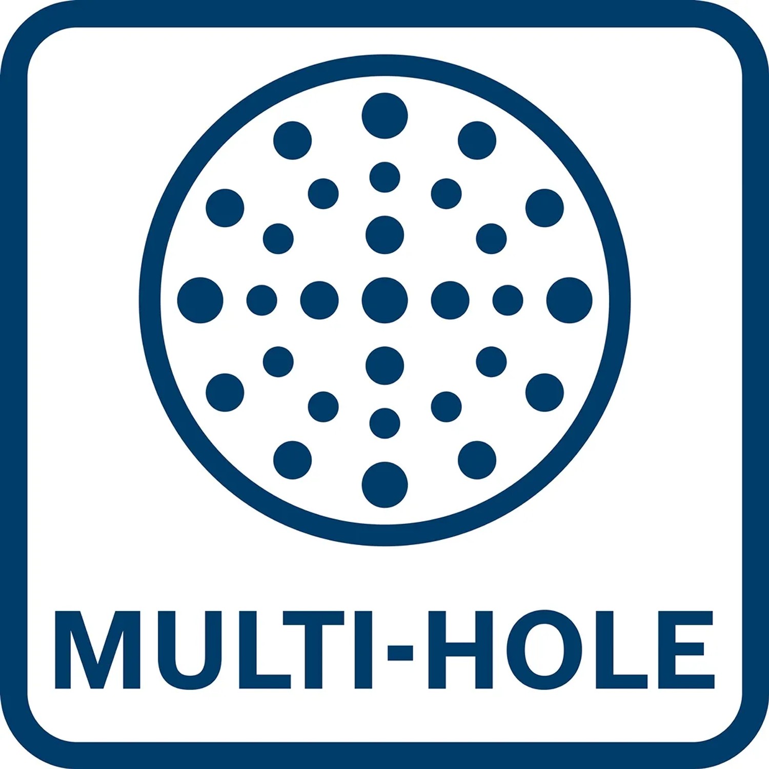 Symbol für Multiloch-Schleifteller des Bosch Exzenterschleifers GEX 34-125.