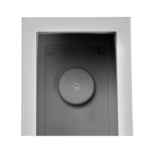 Innenansicht des grauen Ondis24 Balkonkastens Basalt mit Wasserspeicher.