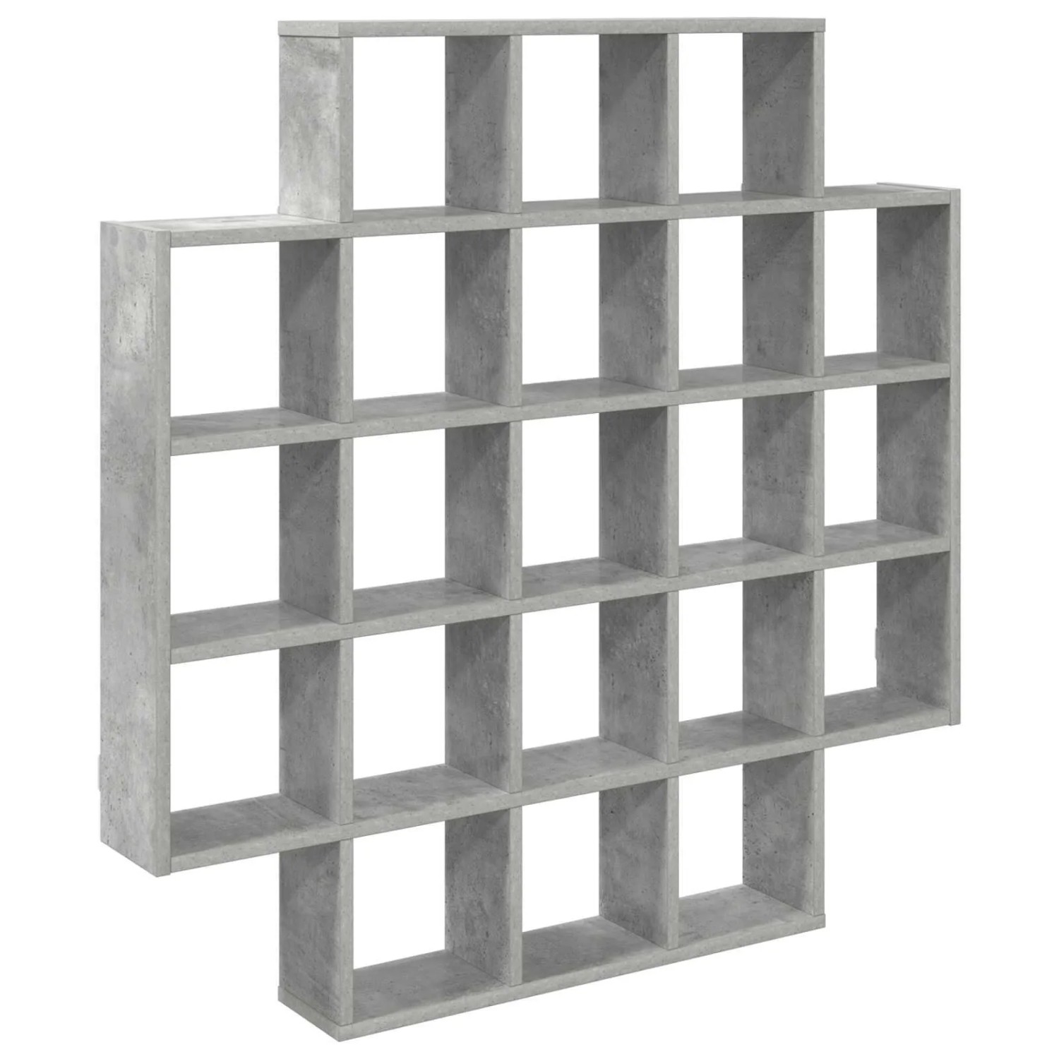 vidaXL Wandregal Betongrau 100 x 13 x 100 cm Holzwerkstoff 8012247