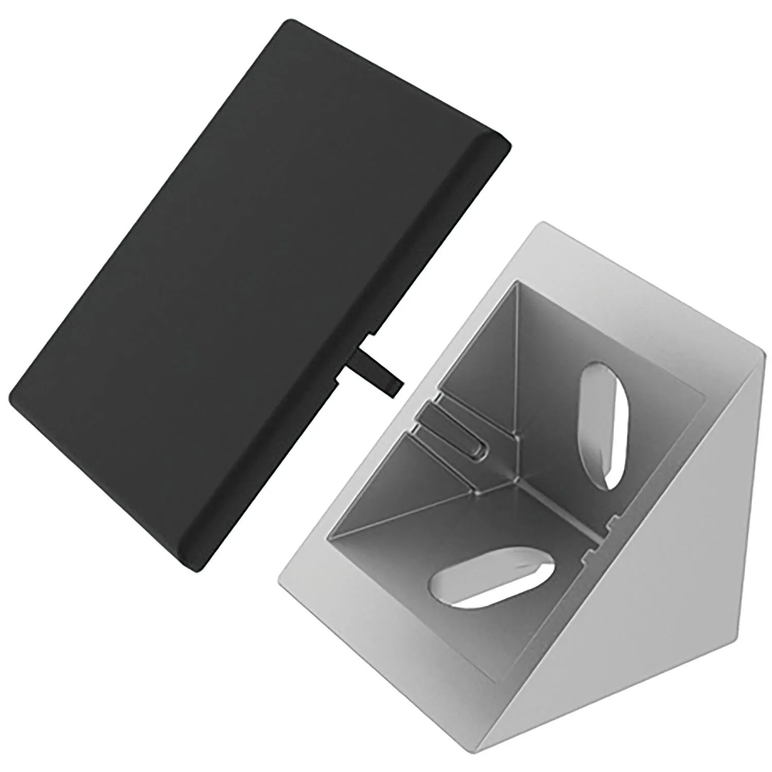 Fath Eckwinkel 40x38,8x38,8mm Set Item System Nut 8 mit Abdeckkappe