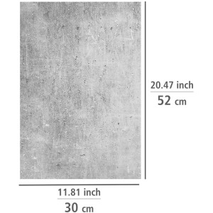 Allstar Herdabdeckplatten im Beton-Look, 30x52cm, 2er-Set für Glaskeramikkochfelder.