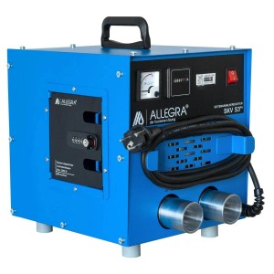 ALLEGRA Seitenkanalverdichter S5 PH mit Gekkufix Anschlussstutzen und Stromverteiler