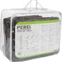 Perel Sonnensegel, quadratisch, 5x5 m, dunkelgrau, wasserdurchlässig, verpackt.