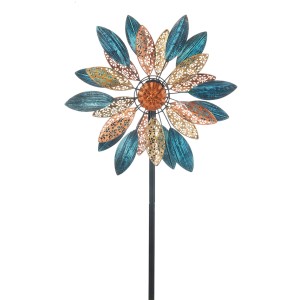 Kobolo Windrad Gartenstecker Dekostecker Windspiel XXL ORNAMENT