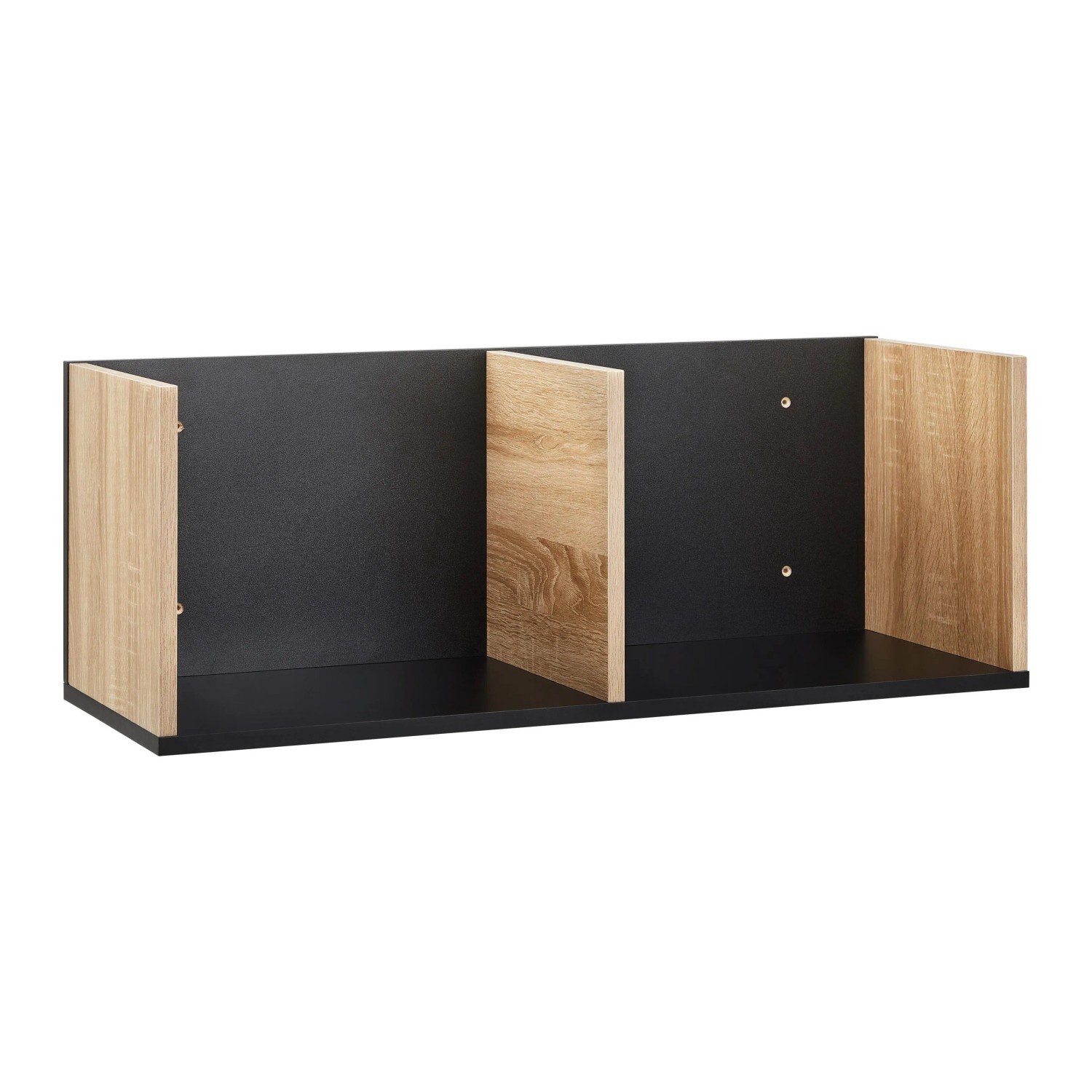 Bessagi Home Wandregal Lori Natur/Schwarz MDF