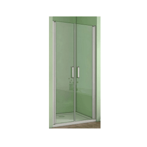 Duschparadies 70x185cm Duschtür Nischentür Duschabtrennung 5mm ESG Sicherheitsglas Schwingtür Doppeltür Glas Dusche