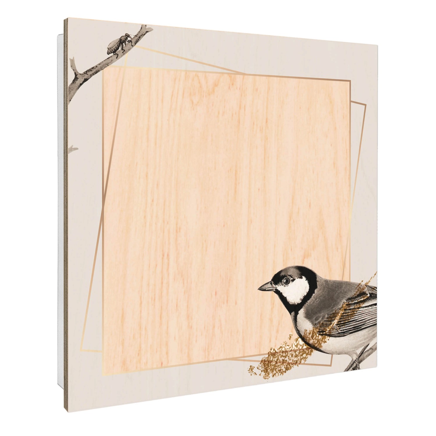 Banjado Großer Schlüsselbox Holz 30x30cm Weiß Scharnier Rechts 50 Haken Sch günstig online kaufen