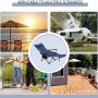 Blauer WOLTU Campingstuhl mit Lehne, Fußstütze, Getränkehalter. Vielseitig für Camping, Strand, Angeln & Garten.
