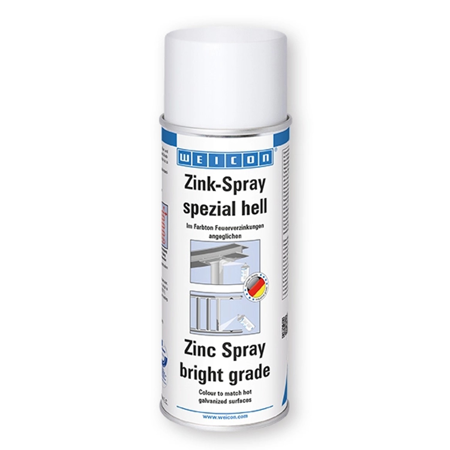 Thumbnail - WEICON Zink-Spray  400 ml  Spezial Hell