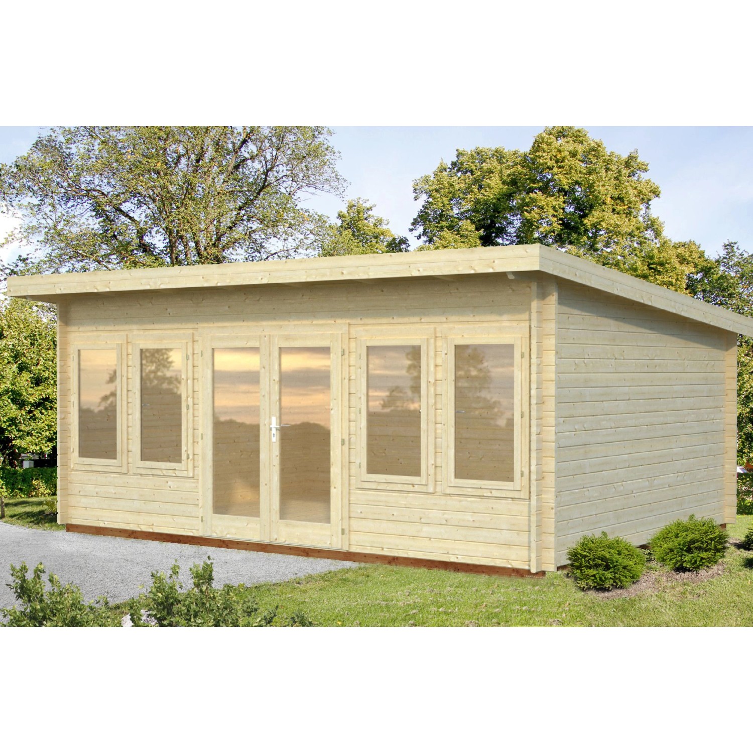 Palmako Gartenhaus "Lisa", (Set), 19,4 m², mit Fußboden im Gartenhaus günstig online kaufen