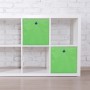 Relaxdays Faltbox 4er Set Polyester Grün Zusammenfaltbar 30 cm x 30 cm x 30 cm 0,6 kg_2
