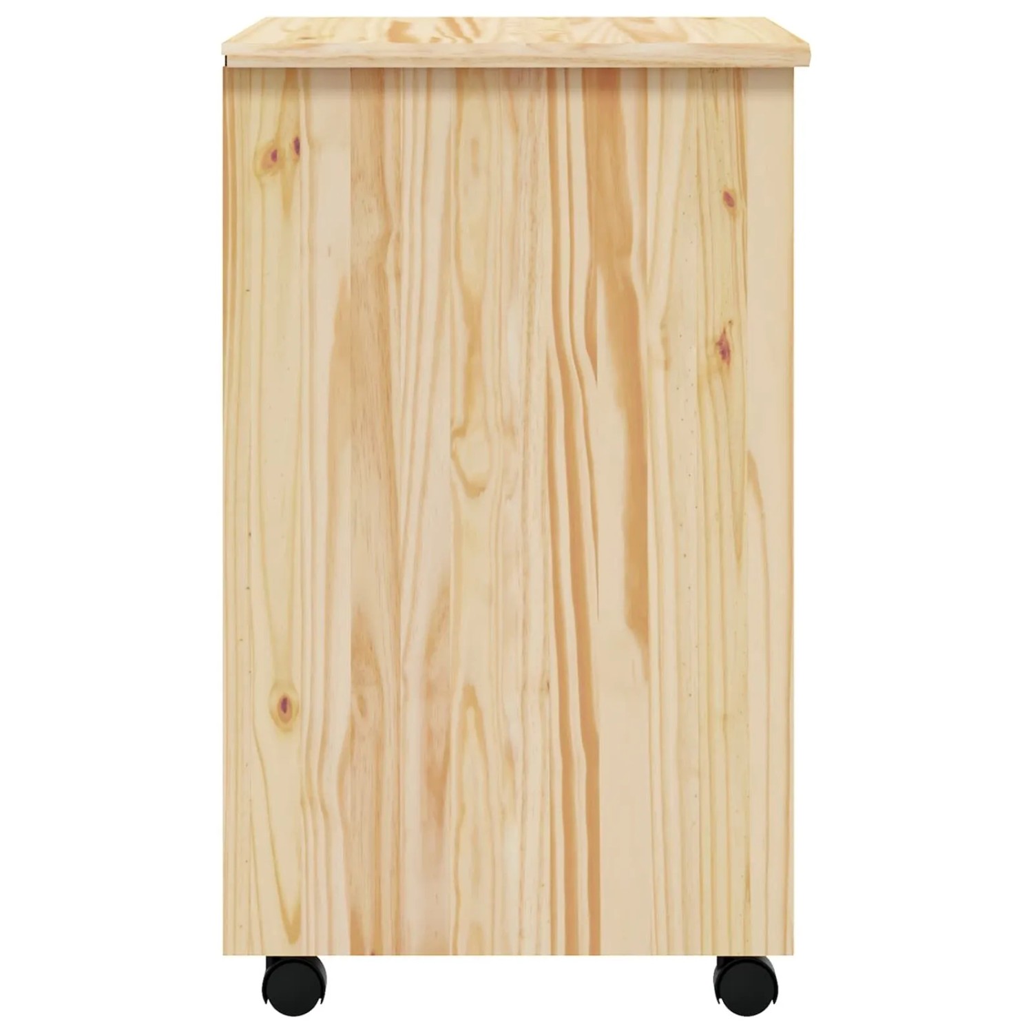 vidaXL Rollcontainer mit Schubladen MOSS Klarlack 53 x 39 x 65,5 cm 42032401_6